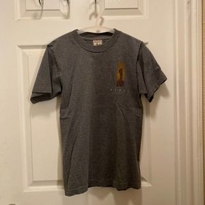 Heather Gray Aspen Colorado t-shirt with hiker - Unisex S